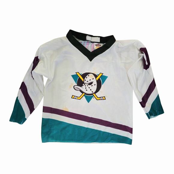 Vintage Disney Mighty Ducks Kids Halloween Costume SZ 4-6 Disguise Inc hockey - Picture 4 of 14